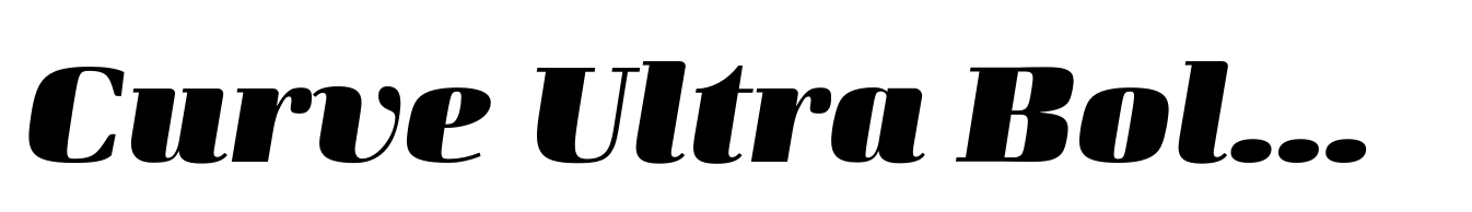 Curve Ultra Bold Italic